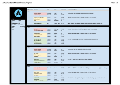 Functional Monster 18-Week Transformation Program